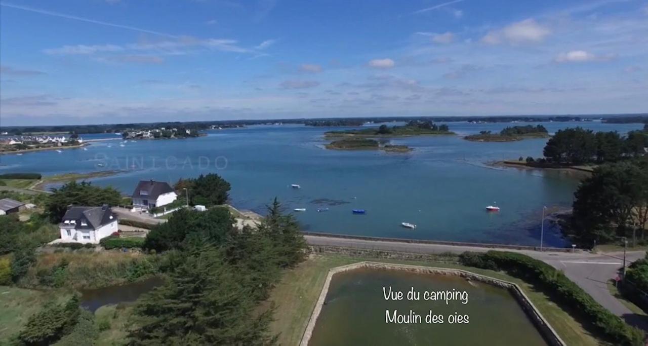 Camping Paradis Le Moulin Des Oies Belz Екстериор снимка