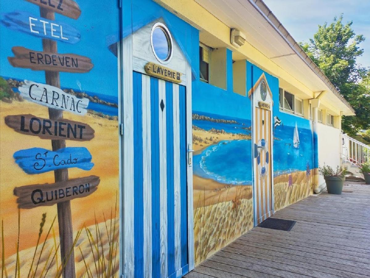 Camping Paradis Le Moulin Des Oies Belz Екстериор снимка