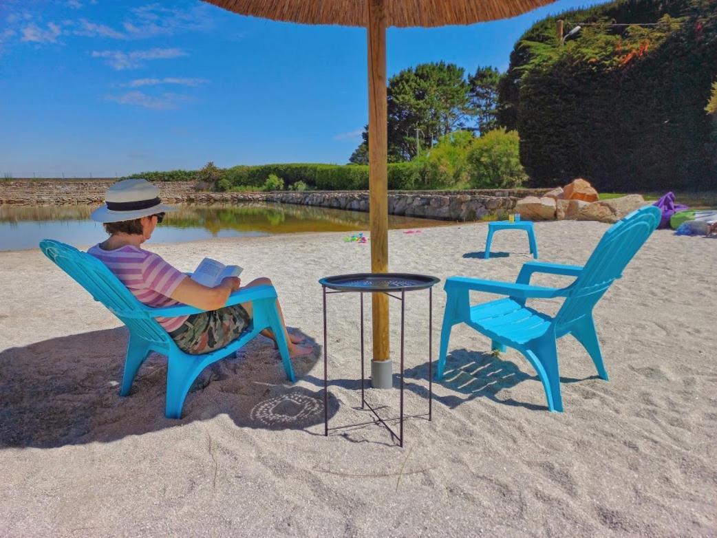 Camping Paradis Le Moulin Des Oies Belz Екстериор снимка