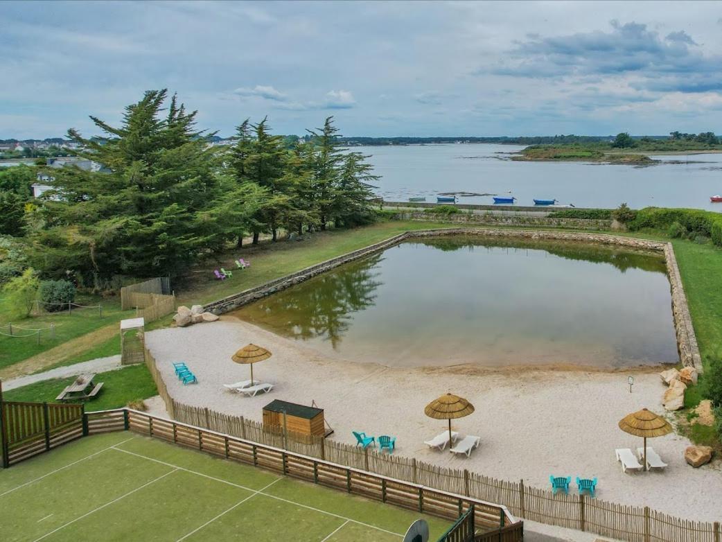 Camping Paradis Le Moulin Des Oies Belz Екстериор снимка