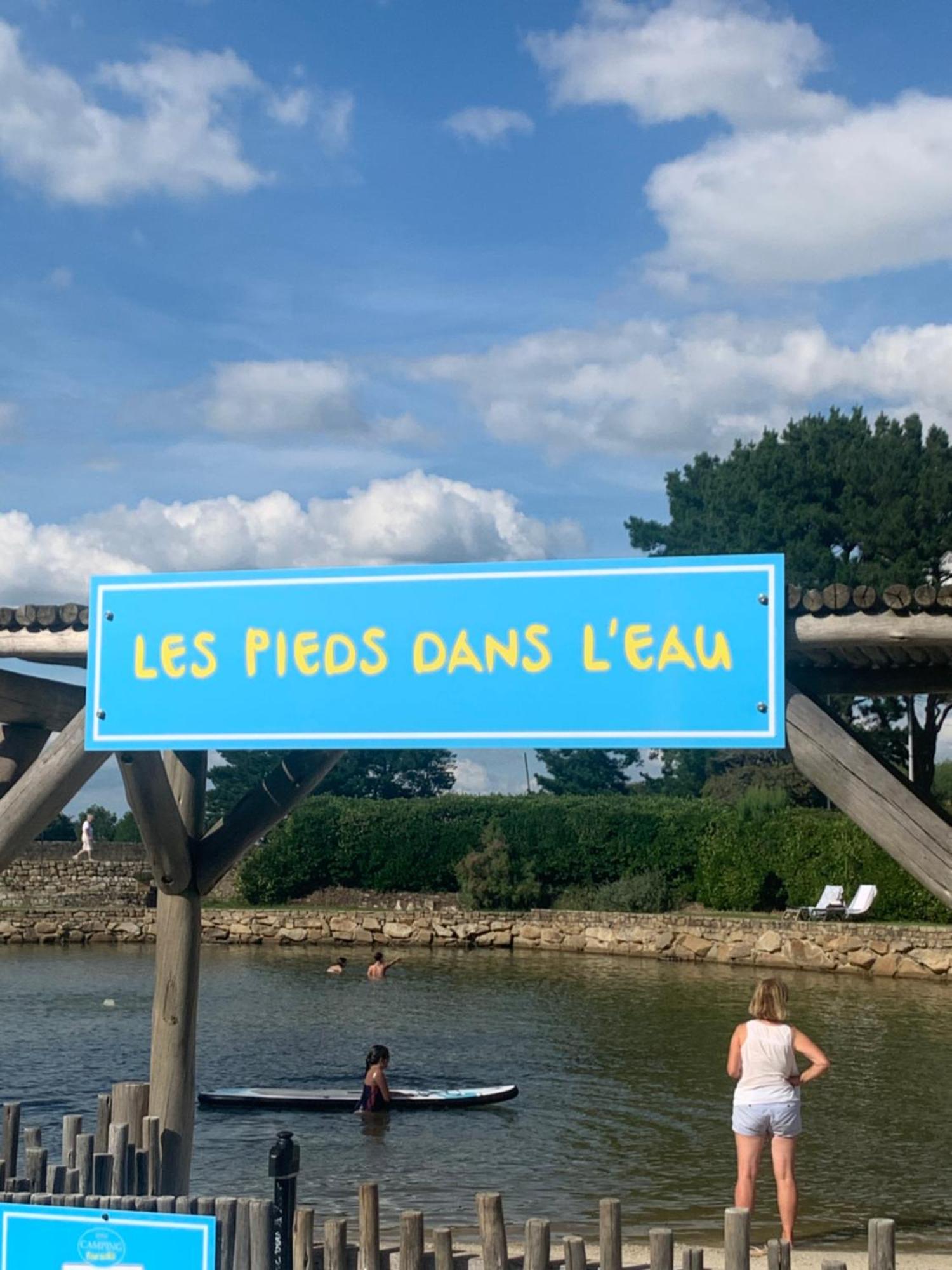 Camping Paradis Le Moulin Des Oies Belz Екстериор снимка